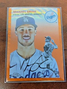 Michael Grove 2023 Topps Chrome Platinum Anniversary Orange Wave /25 RC - Bild 1 von 3