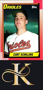 2011 Topps #97 Curt Schilling 60 Years of Topps Original Back Mint/Near Mint