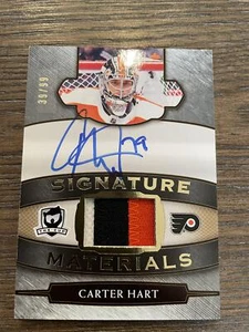 2018-19 Upper Deck The Cup #SP-HA Carter Hart Signature Materials #/99 - Picture 1 of 2