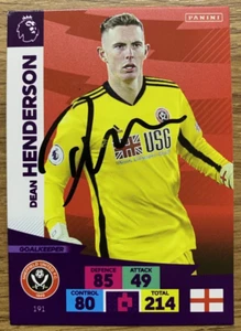 ADRENALYN XL SIGNED CARD - DEAN HENDERSON - SHEFFIELD UTD - Picture 1 of 1