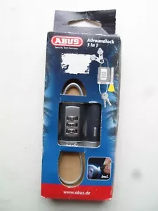 Abus 3 in 1 Rucksack/ Holdall Sports Bag Combination Lock With Torch And Keyring - Picture 1 of 16