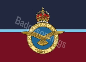 Royal Air Force metal wall plaque / door sign personalised. King's/Queen's crown - Picture 1 of 2