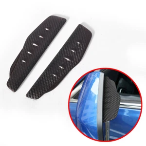 Carbon Fiber Car Rear View Side Mirrors Eyebrow Rearview Mirror Eyelid Universal - Picture 1 of 6