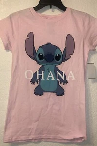DISNEY LILO AND STITCH PINK "OHANA" SHIRT SIZE SMALL NEW! - Picture 1 of 1