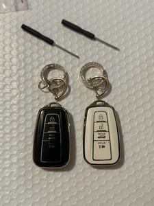 2-Pack Keyless Remote Key Fob Cover Shell Case For Toyota Camry Corolla RAV4 - Picture 1 of 3