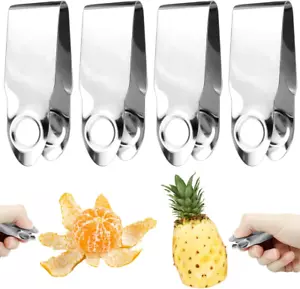 4PCS Stainless Steel Strawberry Huller Fruit Stem Remover Tool Kitchen Gadget... - Picture 1 of 7