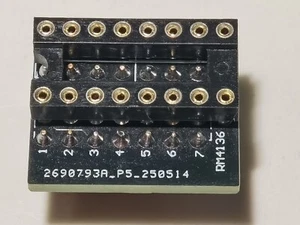 ADAPTADOR PARA REEMPLAZAR 4136 QUAD OPAMP CON 2 OPAMPERIOS DIP8 DUALES - Imagen 1 de 3