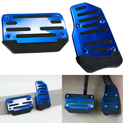 Blue Anti Slip Car Automatic Gas Brake Foot Pedal Pad Cover Auto Accessories - Image 1 of 4