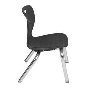 Andy 12" Stack Chair (4 pack)- Black - Picture 1 of 3