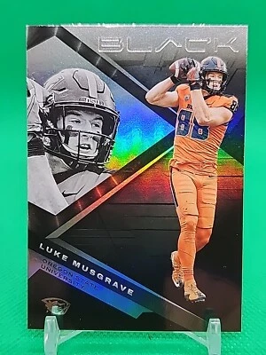 2023 CHRONICLES FOOTBALL- LUKE MUSGRAVE- BLACK DRAFT PICKS- ROOKIE - Image 1 of 4