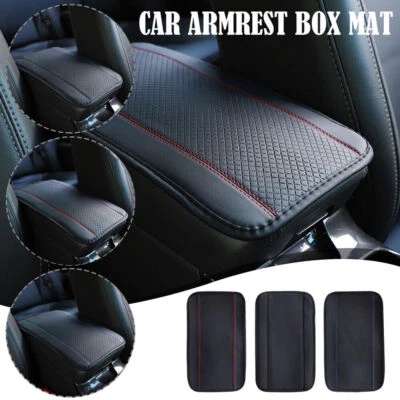 Car Auto Armrest Cushion Cover Center Console Box Pad Protector Mat Accessories - Image 1 of 4