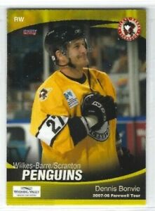 2007-08 Wilkes-Barre/Scranton Penguins (AHL) Dennis Bonvie