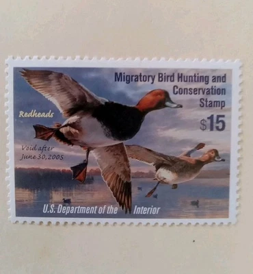 N44# Redhead Duck Stamp - Image 1 of 2