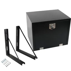 Steel 30"X24"X24" Tool Box Underbody Truck Trailer+2pcs 24"x24" Mounting Bracket - Picture 1 of 12
