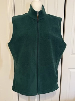 Woolrich Fleece Vest Mens Size XL/TG GreenFull Zip Mock Neck - Image 1 of 4