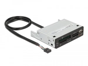Delock 3.5″ USB 2.0 Card Reader 5 Slot + 1 x USB 2.0 Typ-A Buchse - Bild 1 von 5