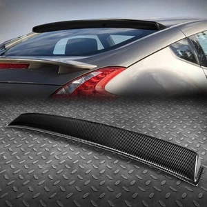 FOR 09-20 NISSAN 370Z COUPE REAL CARBON FIBER REAR WINDOW ROOF SPOILER WING - Imagen 1 de 6