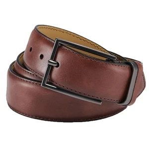 Gem-Dandy Leather Metal and Loop Brown Belt Men XL - Picture 1 of 2