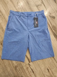 NWT Vineyard Vines Performance Boys Breaker Shorts 16 Pockets Logo Blue - Picture 1 of 6