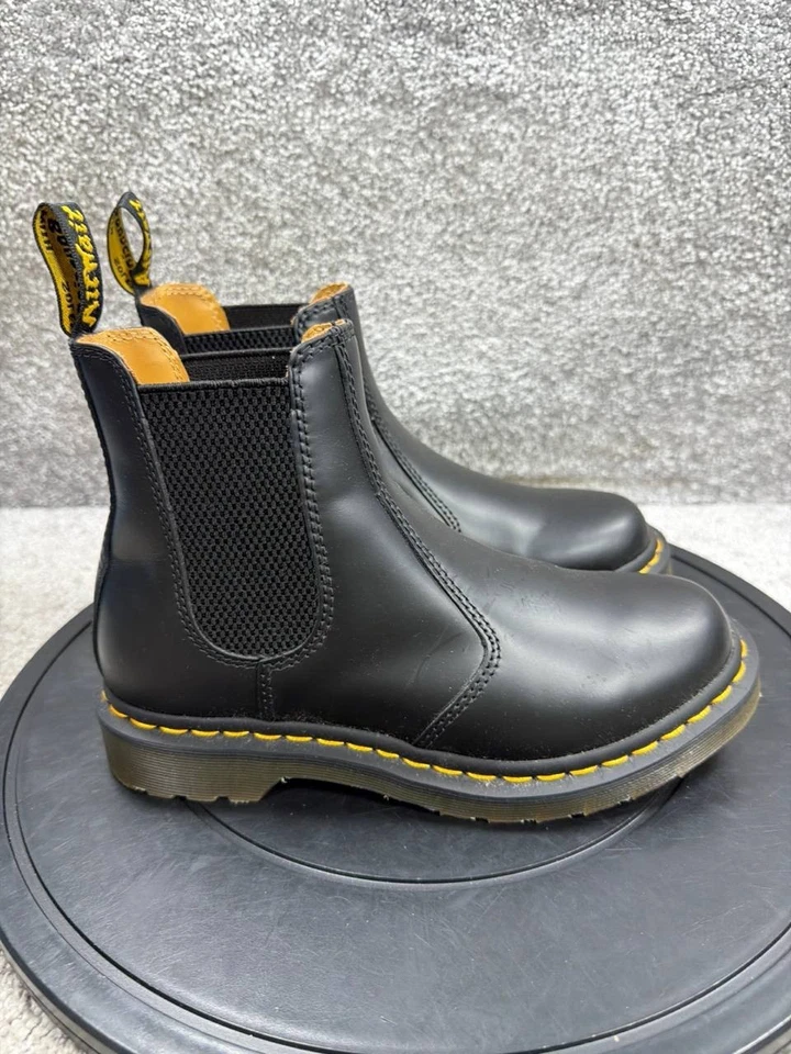 Ботинки Dr Martens модель Chelsea женские размер 7 США 2976 с мягким носком рабочие черные кожаные на лодыжке - Изображение 1 из 4