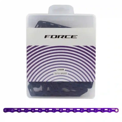 New! SRAM Force AXS E1 Flattop Purple Edition 12/13-Speed 126 Links Bike Chain - Image 1 of 3