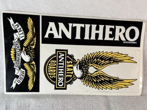 3 Vintage ANTI-HERO skateboards stickers - Picture 1 of 2