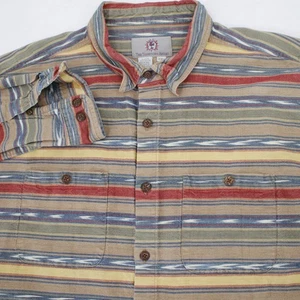 The Territory Ahead Shirt Jacket Mens XXL Cotton Aztec native heavy flannel - Picture 1 of 12