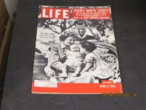 LIFE MAGAZINE 1953 APRIL 6 TVS FIRST FAMILY LUCILLE BALL DESI ARNAZ - Picture 1 of 2