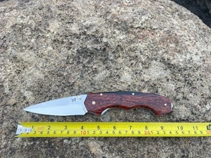 Handmade folding knife with a 4-inch blade. - Picture 1 of 12