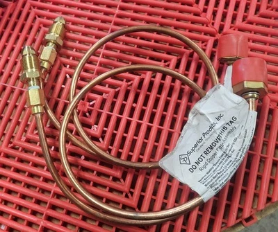 Coleta de cobre limpiada con oxígeno de alta presión superior de 20" CGA540 a BS 341-3 Foto 1 de 4