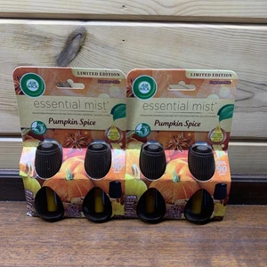 2- 2Pack Air Wick Essential Mist Refill Limited Edition PUMPKIN SPICE Fragrance - Picture 1 of 2