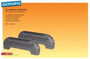 PORTASCI ANTIFURTO GEV PER 3 PAIA DI SCI O 2 SNOWBOARD OK CARVING - Foto 1 di 1