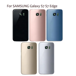 Rear Glass Back Cover Replacement For Samsung Galaxy Galaxy S7/ S7 Edge w/Len - Photo 1 sur 22