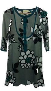 Orion london dress flower power aline acrylic wool xs small small 70s style mod - Picture 1 of 1