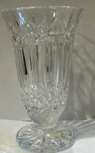 WATERFORD CRYSTAL STARBURST FOOTED VASE 8.5” TALL - Picture 1 of 7