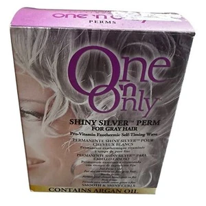 One n Only Shiny Silver Perm for Gray Hair Kit Argan Oil Curly 539008 NIB NEW - Picture 1 of 8
