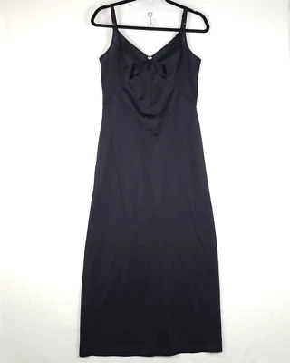 Vestido Olga Vintage Mujer 34 Negro Hecho en EE. UU. 19090 100% Nylon Foto 1 de 4