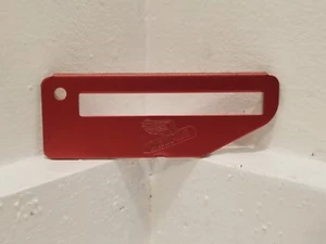 RARO Cortador de Caja De Colección Dekalb Pocked Hoja de Afeitar Rojo Anodizado CO1 - Imagen 1 de 2