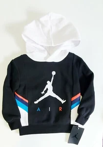 Jordan Air Jordan Little Boys Jumpman Sideline Hoodie Black Multi Szs 6 - NWT - Picture 1 of 1