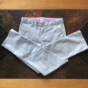 Girls Cat & Jack Light Khaki School Uniform Pants Sz 16 Straight Leg Pockets Adj - Picture 1 of 11