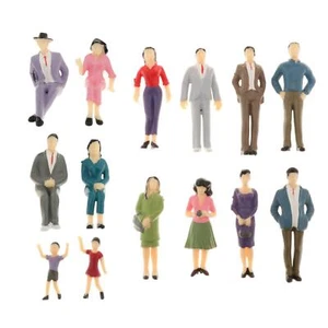 1:25 modello di Treno Piccolo Persone Passeggeri Figure G Gauge Figurine In - Photo 1/8