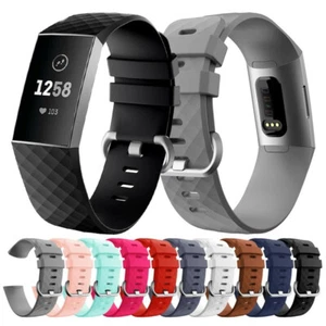 Armband Für Fitbit Charge 4 Charge 3 Ersatz Silikon Gel Sport Uhrenarmbänder - Bild 1 von 21