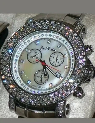 New Authentic Mens Joe Rodeo Junior chronograph 6 00 Ct.aprx.Diamond Watch jju10 - Image 1 of 4