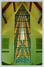 Vintage Postcard Window of Eternal Love Our Chapel of Memories Mortuary