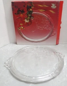 Mikasa Crystal RC197/310 Holiday Bells Cake Plate in Original Box - Picture 1 of 7