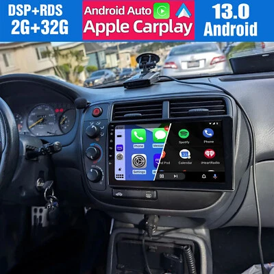 Unidad principal de navegación GPS estéreo de radio de coche para Honda Civic 1996-2001 Android 13 Carplay Foto 1 de 4