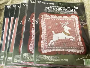 Lote de 6 Kits Vogart Red Darning Papá Noel Imagen Reno Almohada Corona Almohada - Imagen 1 de 7
