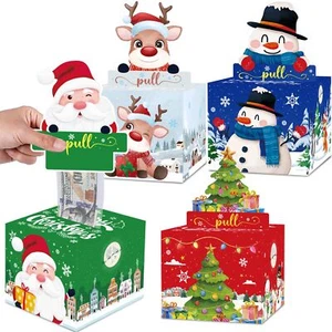 4 Pack Christmas Money Box for Cash Gift Pull Surprise Money Holder for Kids ... - Picture 1 of 6