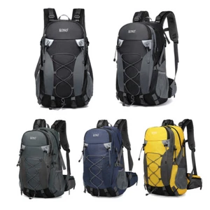 Hiking Camping Bag 40L Waterproof Nylon Travel Satchel Backpack School Rucksack - Picture 1 of 41