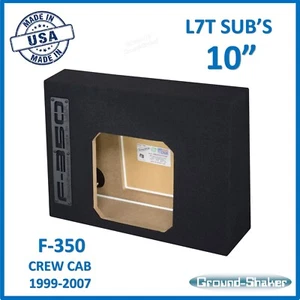 10" Single L7T Sealed Slim Ford F350 1999 - 2007 Sub Box Ground Shaker - Picture 1 of 11